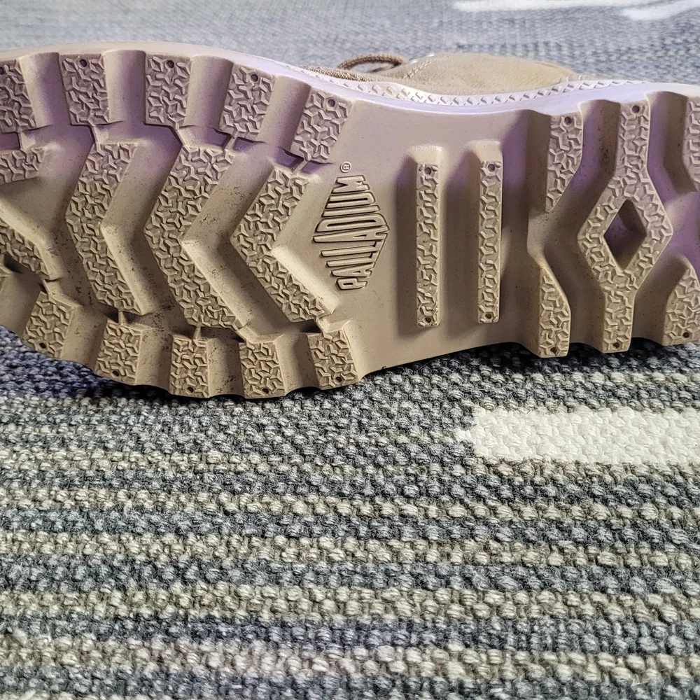 Palladium Olive Green Khaki Canvas Lace-Up Boots Sz 5 - Picture 5 of 5